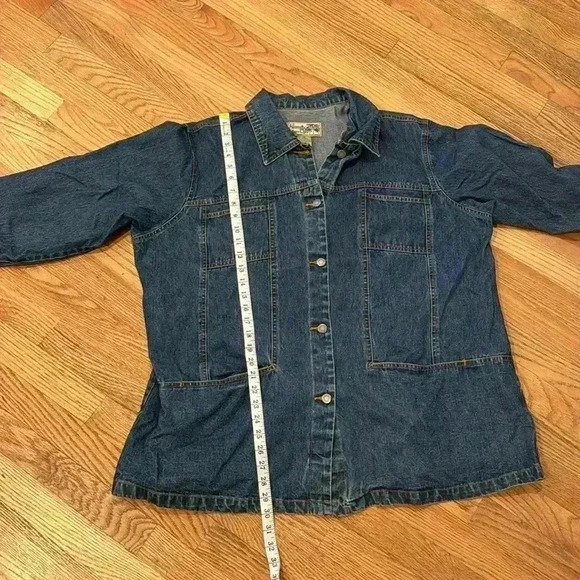 Havana Jacks cafe Dark Blue Jean Jacket Sz: 2X - Picture 12 of 13